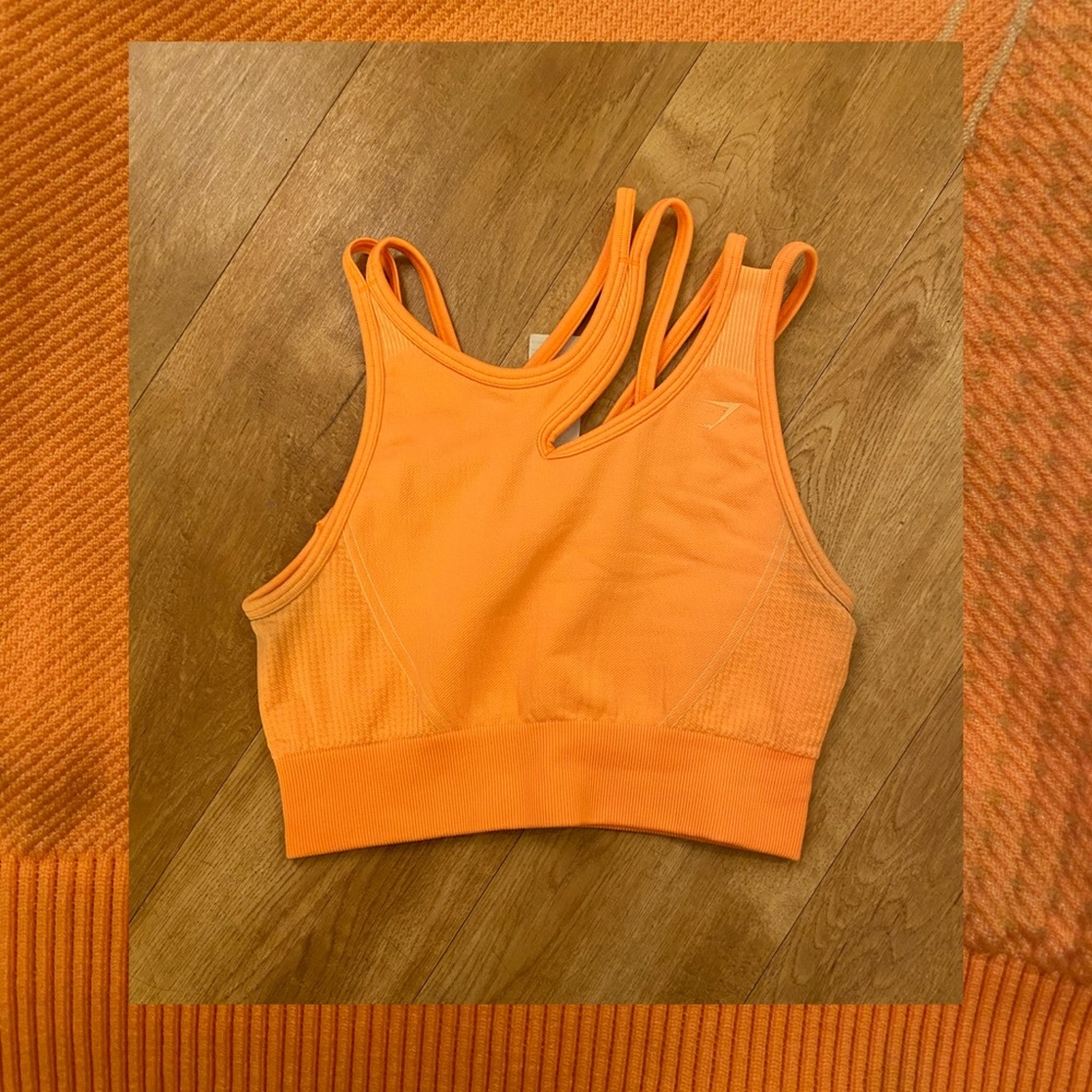 Gymshark Orange Ultra Seamless Sports Bra